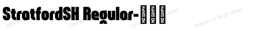 StratfordSH Regular字体转换